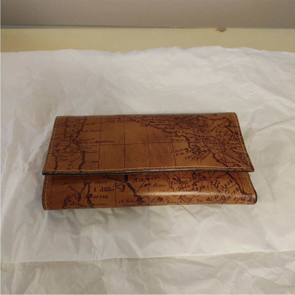 Patricia Nash Vintage Map Print Trifold Wallet
